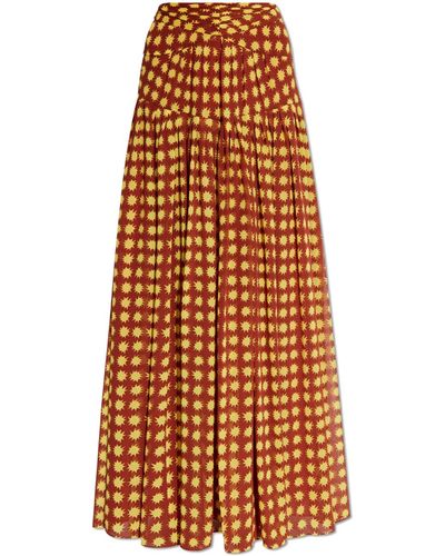 Diane von Furstenberg Long Skirt 'Amira' - Brown