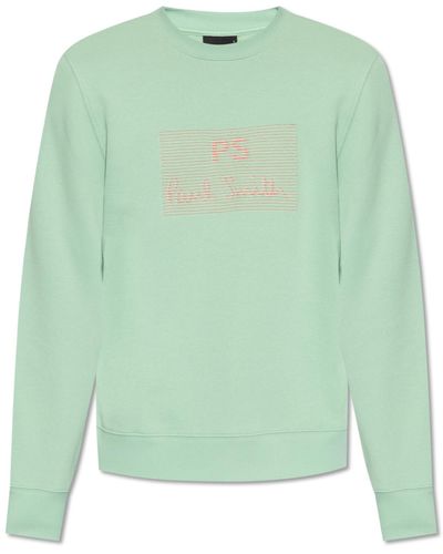 PS by Paul Smith Cotton Sweatshirt, - Green