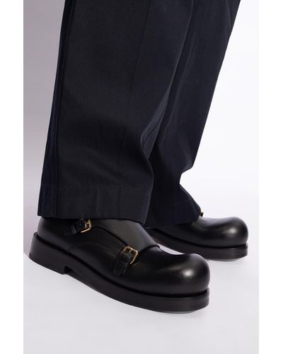 Bottega Veneta 'helium' Monk Strap Shoes, - Black