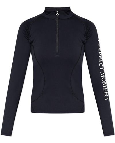 Perfect Moment Thermal Sports Top, - Blue