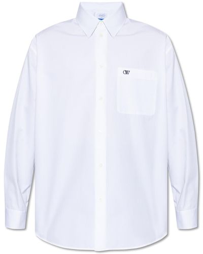 Off-White c/o Virgil Abloh Shirt With Logo, - White