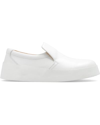 JW Anderson Leather Shoes With Logo - White