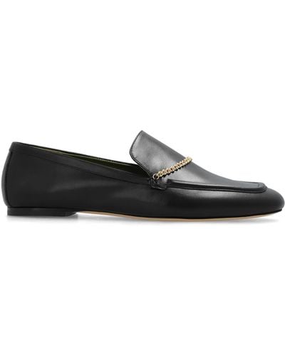MARIA LUCA Leather Loafers, - Black