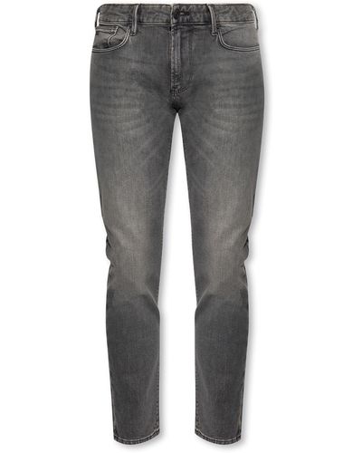 Emporio Armani 'j06' Slim Fit Jeans - Grey