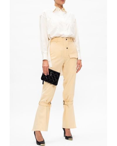 Victoria Beckham Wool Pants - Yellow