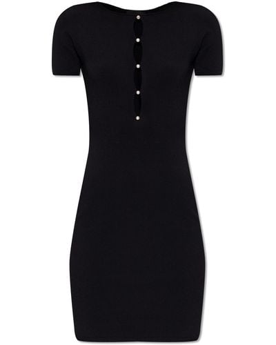 DSquared² Dress With Short Sleeves, - Black
