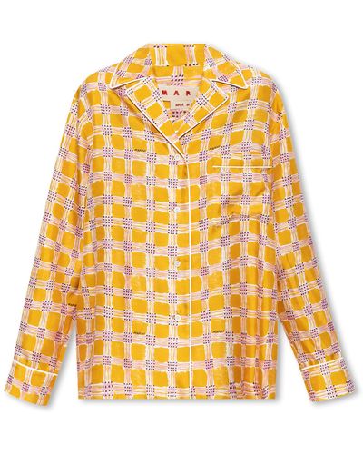 Marni Pyjama Style Shirt - Yellow