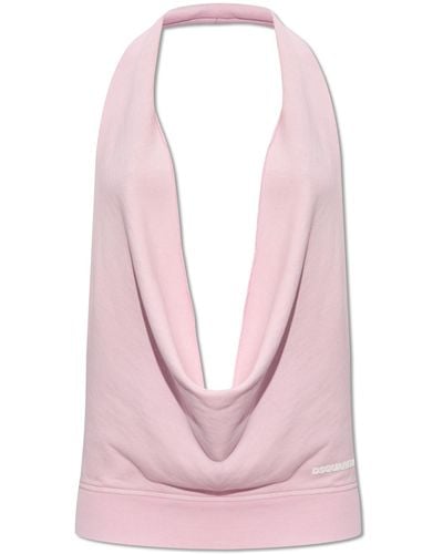 DSquared² Top With Halter Neck - Pink