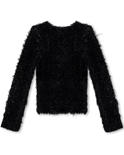 Victoria Beckham Tinsel Knit Sweater, ' - Black