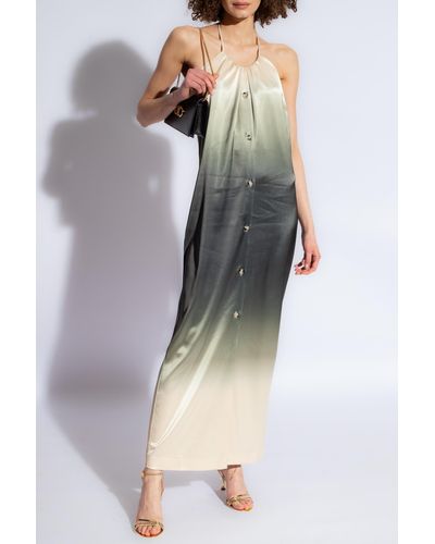 Nanushka 'carine' Gradient Dress With Open Back, - White