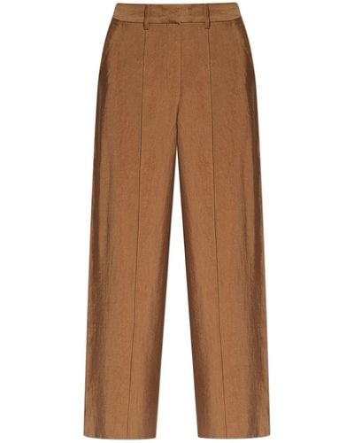 Cult Gaia 'janine' High-waisted Trousers, - Brown
