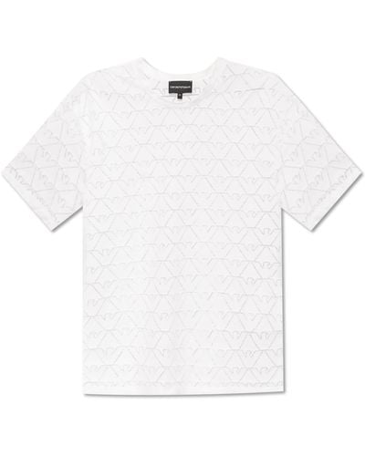 Emporio Armani Cotton T-shirt, - White