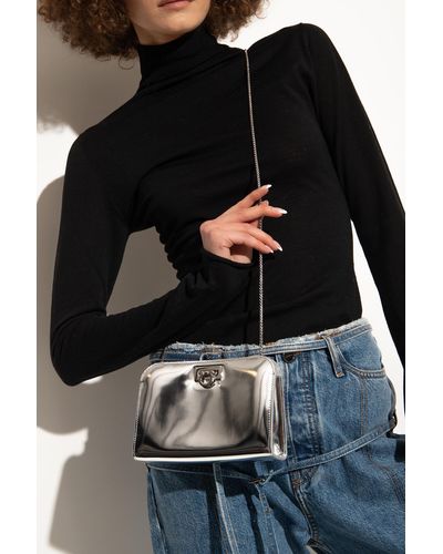 Ferragamo ‘Wanda Mini’ Shoulder Bag - Metallic