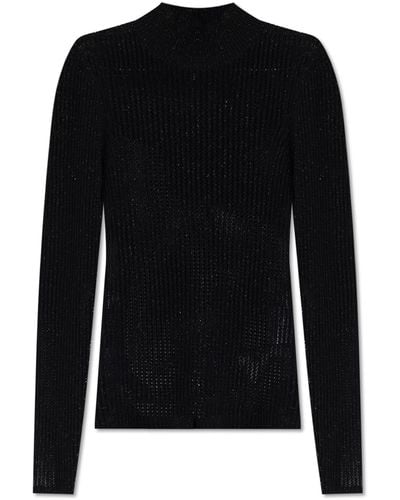 Munthe ‘Liandra’ Openwork Sweater - Black