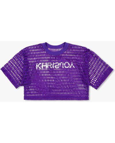 Khrisjoy Transparent Top - Purple