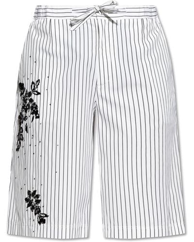 Dolce & Gabbana Appliquéd Shorts, - White