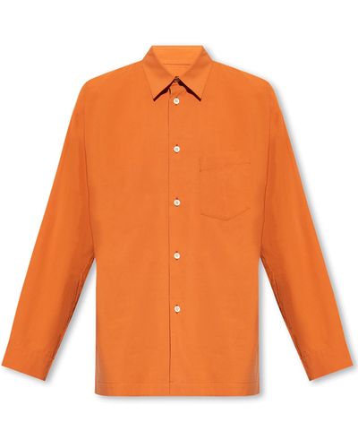 Homme Plissé Issey Miyake Cotton Shirt - Orange