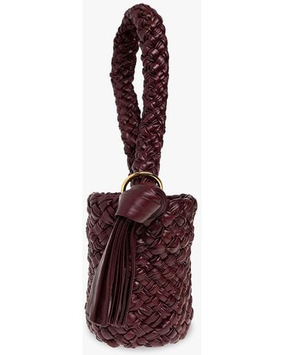 Bottega Veneta ‘Kalimero Small’ Leather Bag - Red