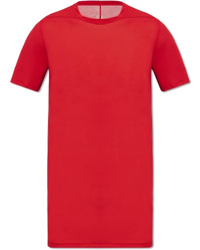 Rick Owens 'level T' T-shirt, - Red
