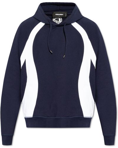 DSquared² Oversize Hoodie, - Blue