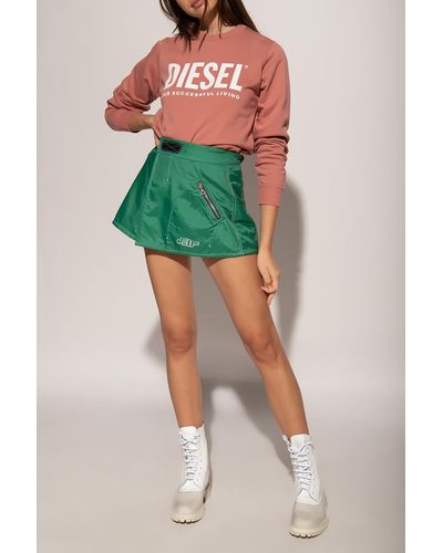 DIESEL Logo-printed Sweatshirt - Pink