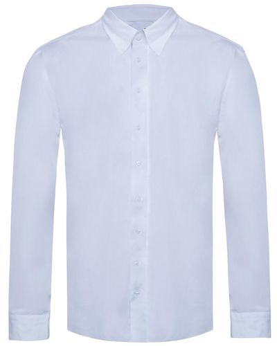Giorgio Armani Shirt With Snap Collar - Blue