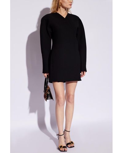 Jacquemus 'Ovalo' Mini Dress - Black