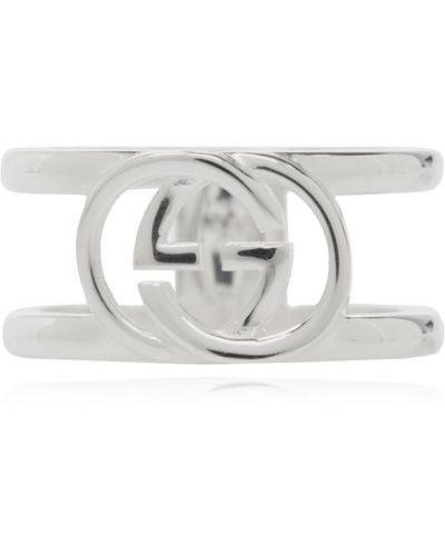 Gucci Silver Ring, - Metallic