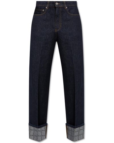 JW Anderson Jeans With Logo, - Blue