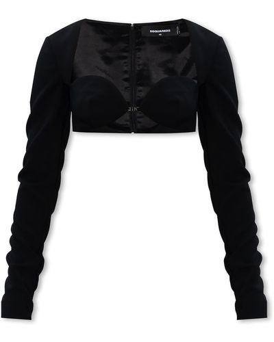 DSquared² Cropped Top - Black