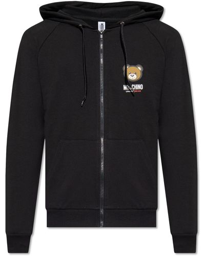 Moschino Embellished Hoodie - Black