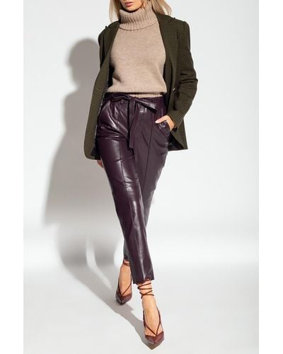 Custommade• ‘Pippin’ Leather Pants - Purple
