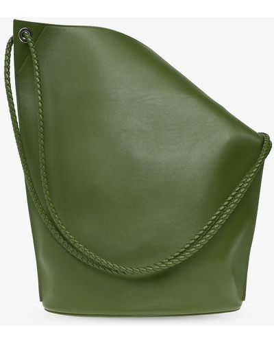 Bottega Veneta Cassette Crossbody Bag Medium Intreccio Sage Green