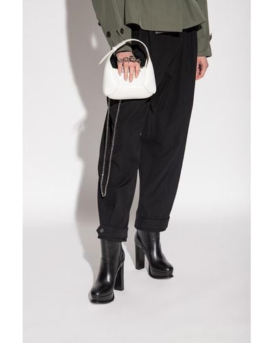 Alexander McQueen 'Jewelled Hobo Mini' Handbag - Black