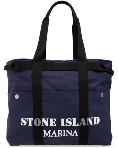 Stone Island ‘Marina’ Collection Shopper Bag - Blue