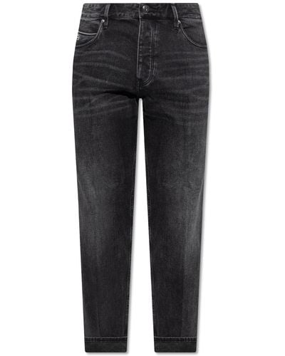 Emporio Armani Jeans With Logo - Black