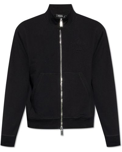 DSquared² Zip-up Sweatshirt, - Black
