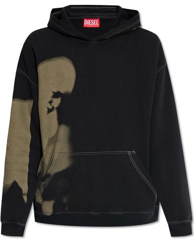 DIESEL 's-boxt' Hoodie, - Black