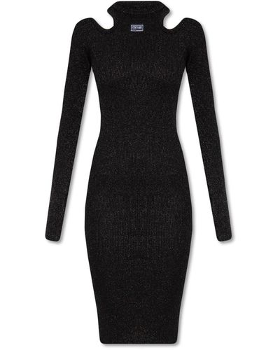 Versace Dress With Lurex Threads - Black