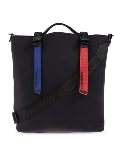 DSquared² Shoulder Bag With Logo - Black