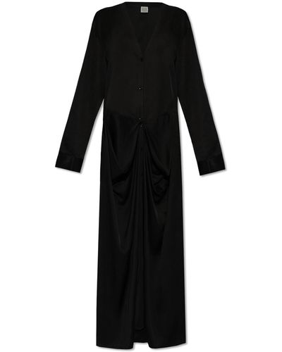 Totême Toteme Satin Dress - Black