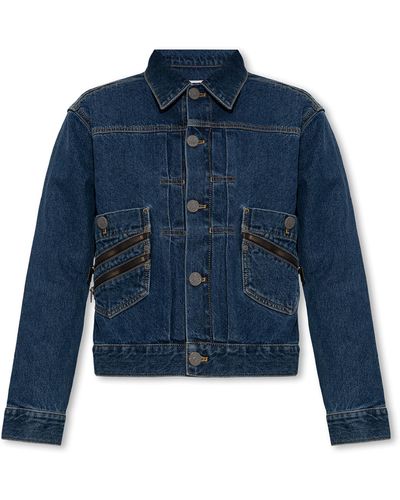 Vivienne Westwood Denim Jacket With Logo - Blue