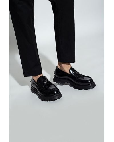 Alexander McQueen Leather Loafers - Black