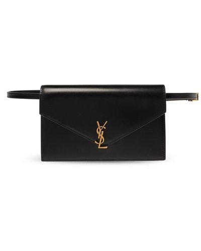 Saint Laurent Belt Bag 'mini Envelope', - Black