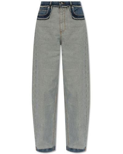 Marni Jeans With Inside-out Effect, - Grey