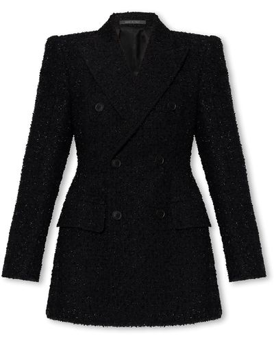Balenciaga Tweed Blazer - Black