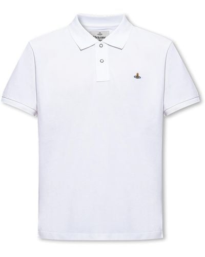 Vivienne Westwood Polo Shirt With Logo, - White