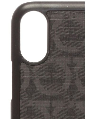 Ferragamo Iphone Cover Iphone X Fabric - Black