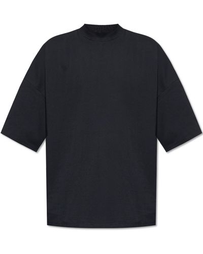 Jil Sander T-shirt With A Round Neckline, - Blue