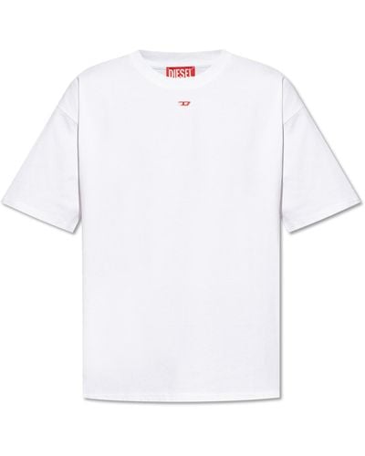 DIESEL 't-boxt-d' T-shirt With Logo, - White